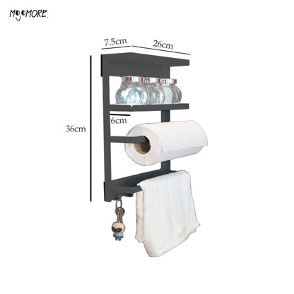 Mojomore Magnetic Rack For Refrigerator and Kitchen Cabinet, Strong Suction Magnet Rack