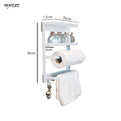 Mojomore Magnetic Rack For Refrigerator and Kitchen Cabinet, Strong Suction Magnet Rack