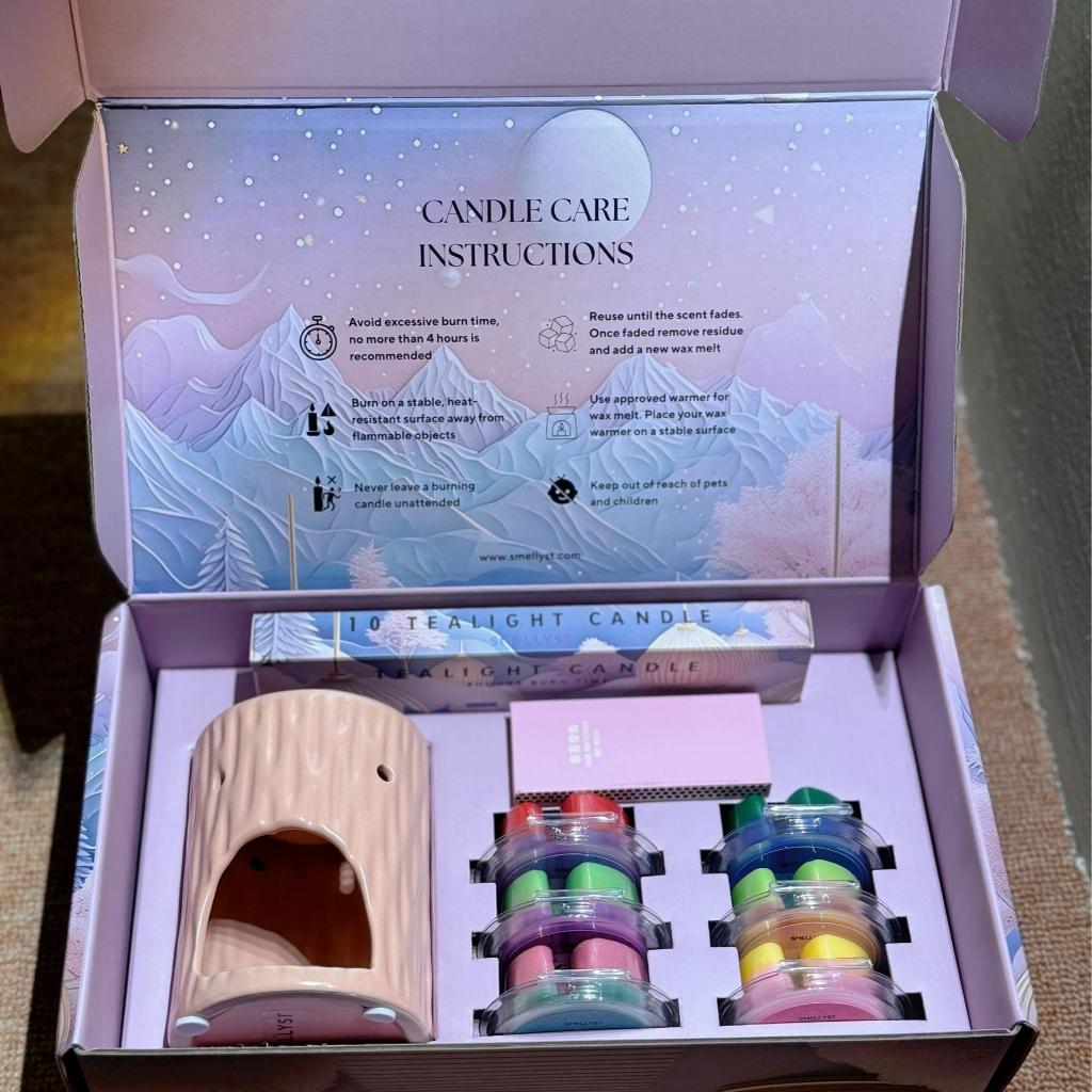 SIRI AURORA – PEWANGI RUMAH (PEK PERMULAAN) LILIN WANGI MEWAH TANPA SUMBU – EDISI TERHAD – SET HADIAH THE AURORA SERIES