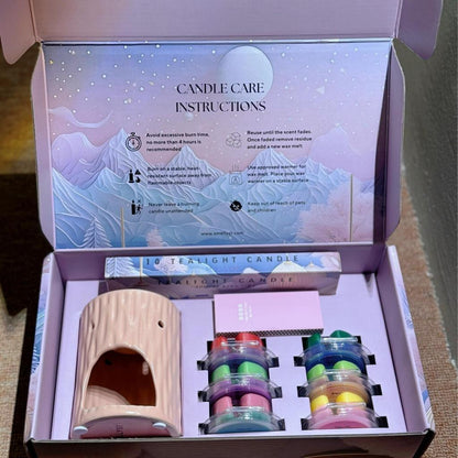SIRI AURORA – PEWANGI RUMAH (PEK PERMULAAN) LILIN WANGI MEWAH TANPA SUMBU – EDISI TERHAD – SET HADIAH THE AURORA SERIES