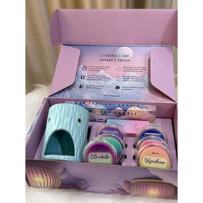 SIRI AURORA – PEWANGI RUMAH (PEK PERMULAAN) LILIN WANGI MEWAH TANPA SUMBU – EDISI TERHAD – SET HADIAH THE AURORA SERIES