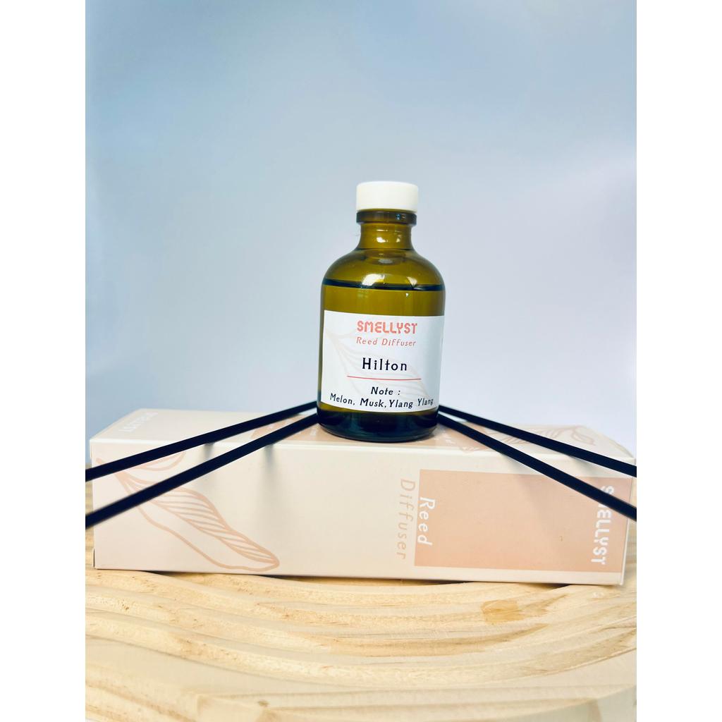 Smellyst Reed Diffuser - Pewangi Ruangan Berkualiti Tinggi untuk Bilik Tamu & Pejabat - Aroma Segar 2-4 Jam