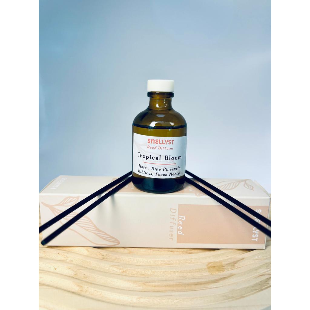 Smellyst Reed Diffuser - Pewangi Ruangan Berkualiti Tinggi untuk Bilik Tamu & Pejabat - Aroma Segar 2-4 Jam