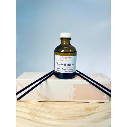 Smellyst Reed Diffuser - Pewangi Ruangan Berkualiti Tinggi untuk Bilik Tamu & Pejabat - Aroma Segar 2-4 Jam