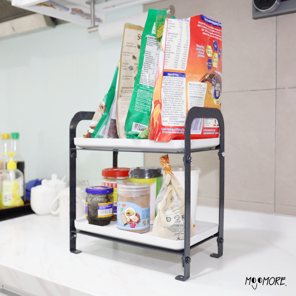 Mojomore Mug Holder Rak Dapur Cup Holder Storage Cup Rack Double-Layer Tea Tray Coffee Glass Drainer