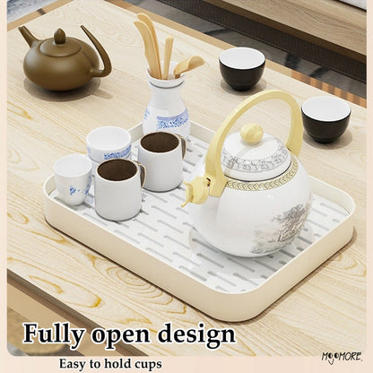 Mojomore Mug Holder Rak Dapur Cup Holder Storage Cup Rack Double-Layer Tea Tray Coffee Glass Drainer