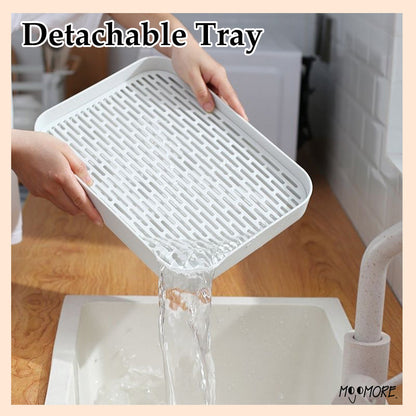 Mojomore Mug Holder Rak Dapur Cup Holder Storage Cup Rack Double-Layer Tea Tray Coffee Glass Drainer