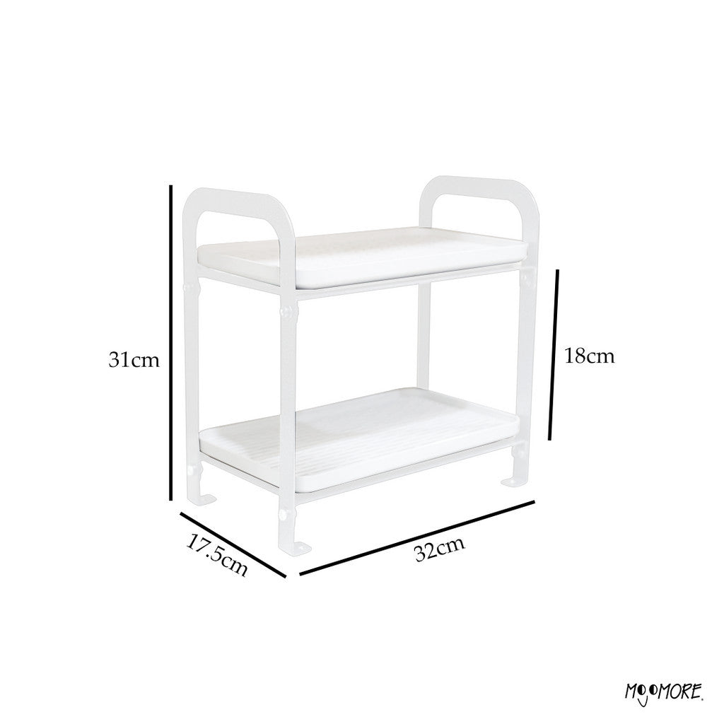 Mojomore Mug Holder Rak Dapur Cup Holder Storage Cup Rack Double-Layer Tea Tray Coffee Glass Drainer