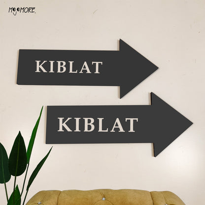 Mojomore Penunjuk Tanda Arah Kiblat Mekah Material Metal Ver 1