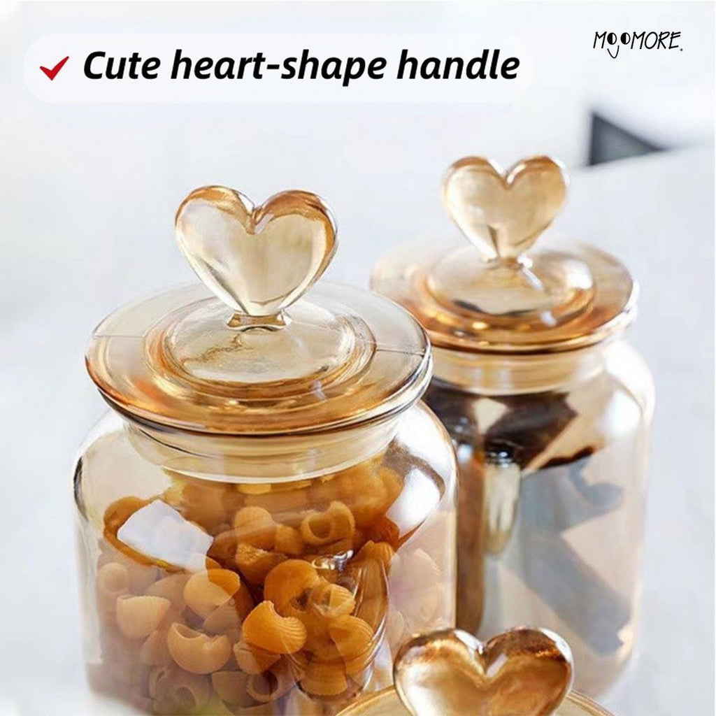Mojomore Airtight Glass Jar Cookie Food Storage Container Spice Bottles Balang Kaca Kuih Raya