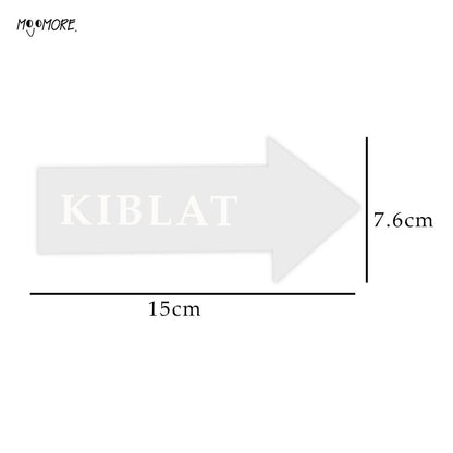 Mojomore Penunjuk Tanda Arah Kiblat Mekah Material Metal Ver 1
