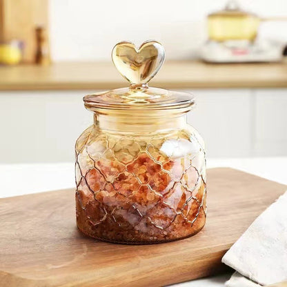 Mojomore Airtight Glass Jar Cookie Food Storage Container Spice Bottles Balang Kaca Kuih Raya