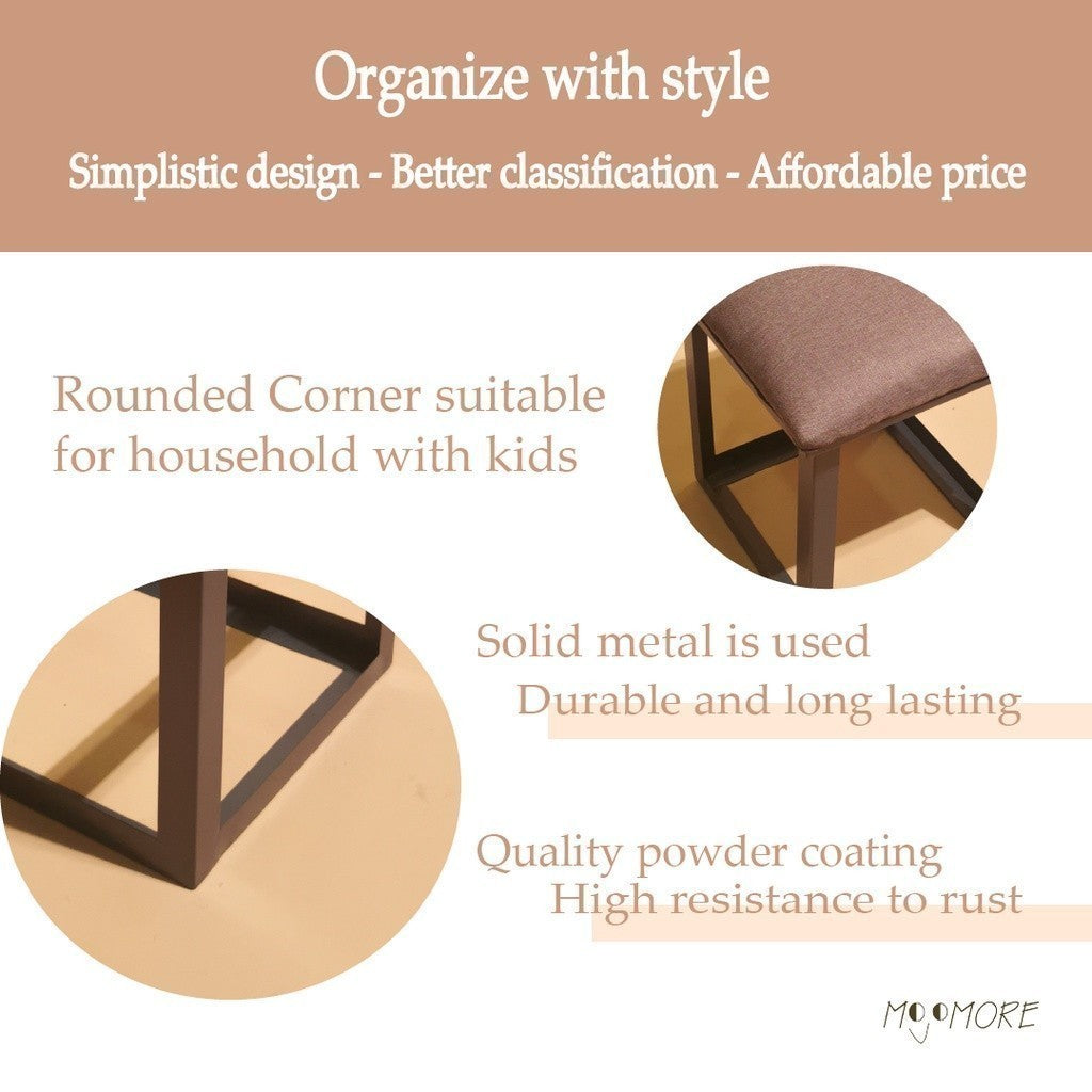 MOJOMORE Anti Karat Set Meja Makan 2 Kerusi Tinggi Bar Table With High Stool Chair Dining