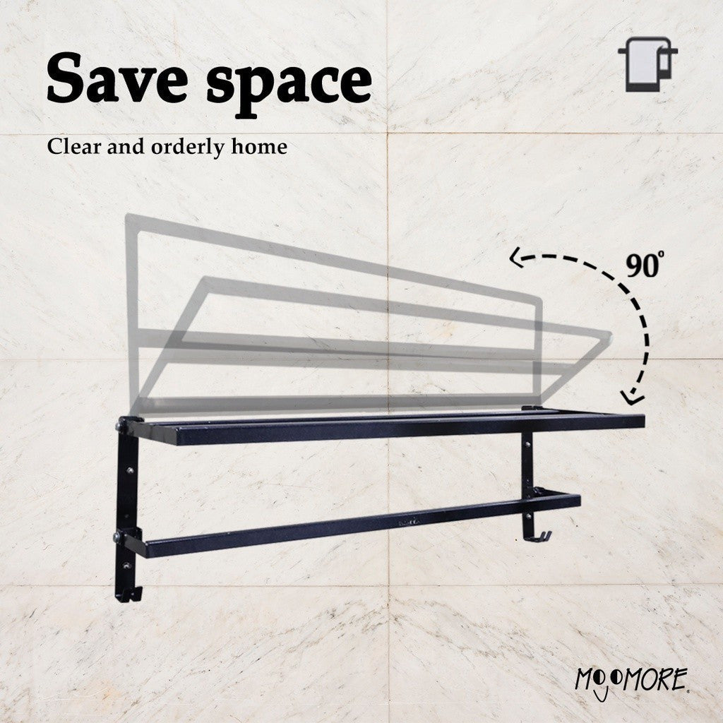 Mojomore Premium SS Towel Bar Wall Mounted Rack Bathroom Holder Hanger
