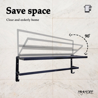 Mojomore Premium SS Towel Bar Wall Mounted Rack Bathroom Holder Hanger