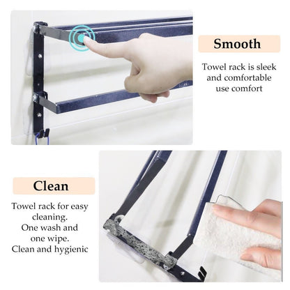Mojomore Premium SS Towel Bar Wall Mounted Rack Bathroom Holder Hanger