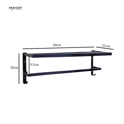 Mojomore Premium SS Towel Bar Wall Mounted Rack Bathroom Holder Hanger