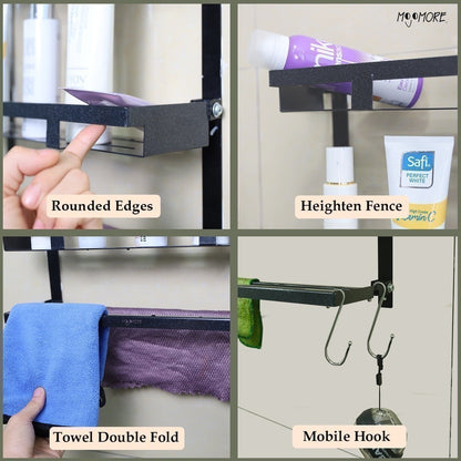 Mojomore Bathroom Rack Rak Sabun Bilik Mandi Toilet Rack Shelf Shampoo Rack Organizer Towel
