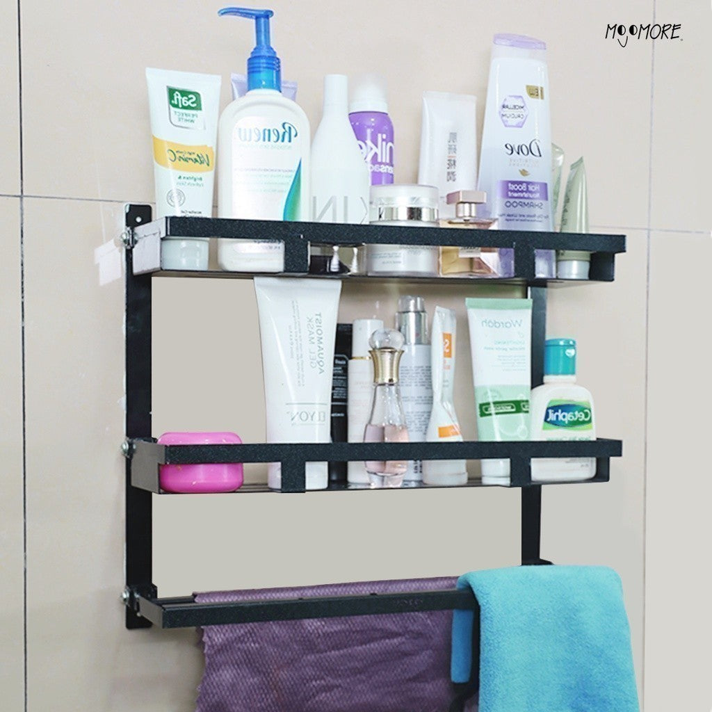 Mojomore Bathroom Rack Rak Sabun Bilik Mandi Toilet Rack Shelf Shampoo Rack Organizer Towel