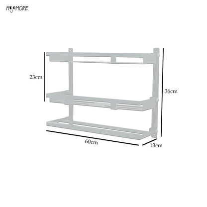 Mojomore Bathroom Rack Rak Sabun Bilik Mandi Toilet Rack Shelf Shampoo Rack Organizer Towel