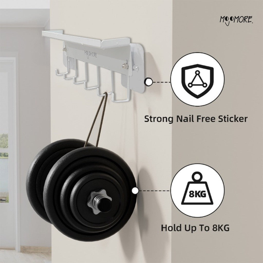 MOJOMORE Metal Key Holder with Shelf
