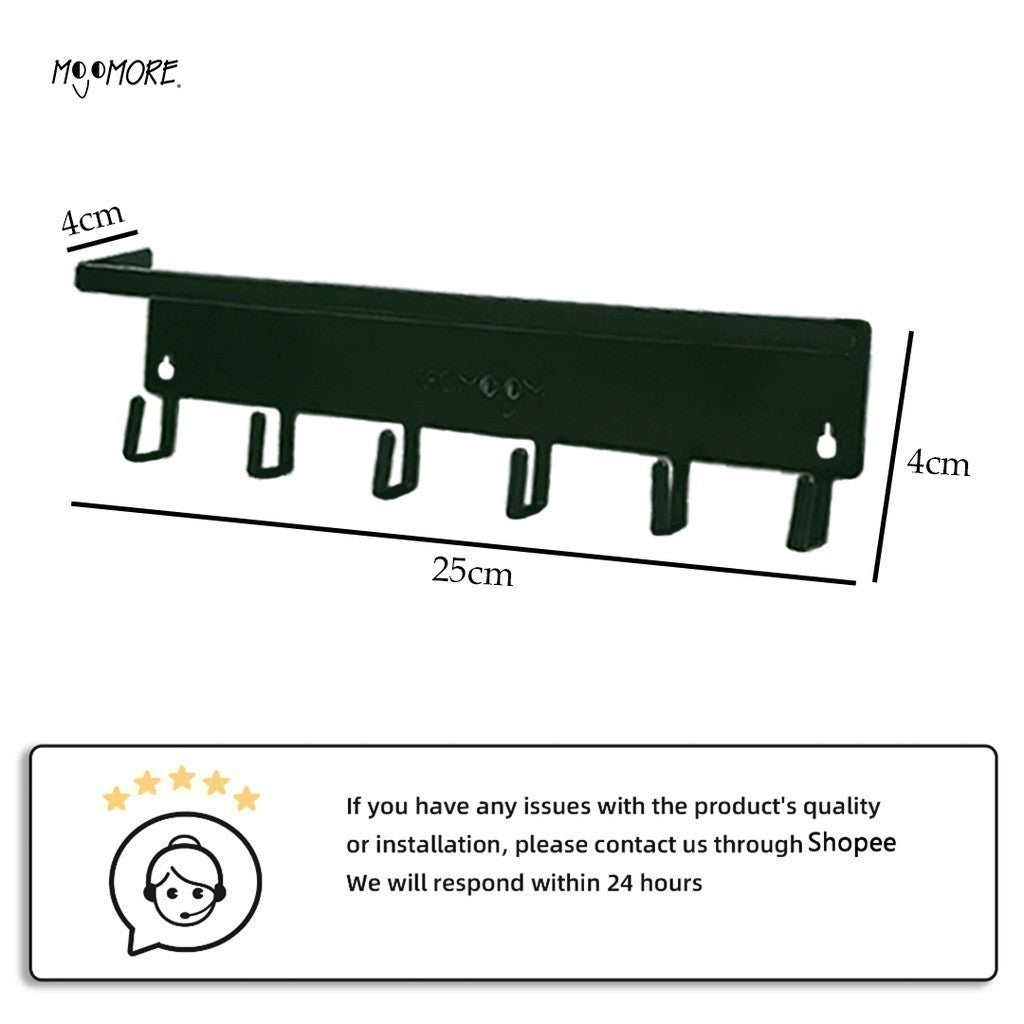 MOJOMORE Metal Key Holder with Shelf
