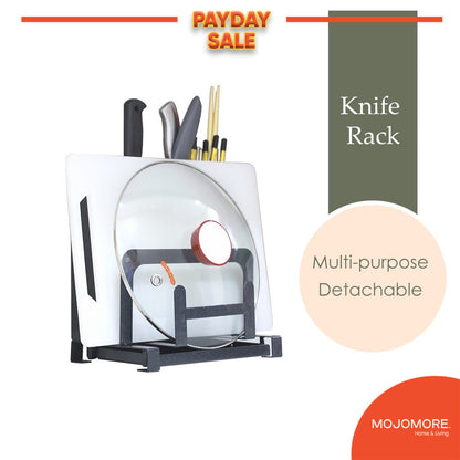 Mojomore Kitchen Rack Knife Holder Chopping Board Holder Kitchen Tool Storage Spoon Rak