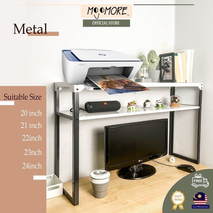 MOJOMORE 2 Layer Desktop Shelf Office Storage Rack Display Rack