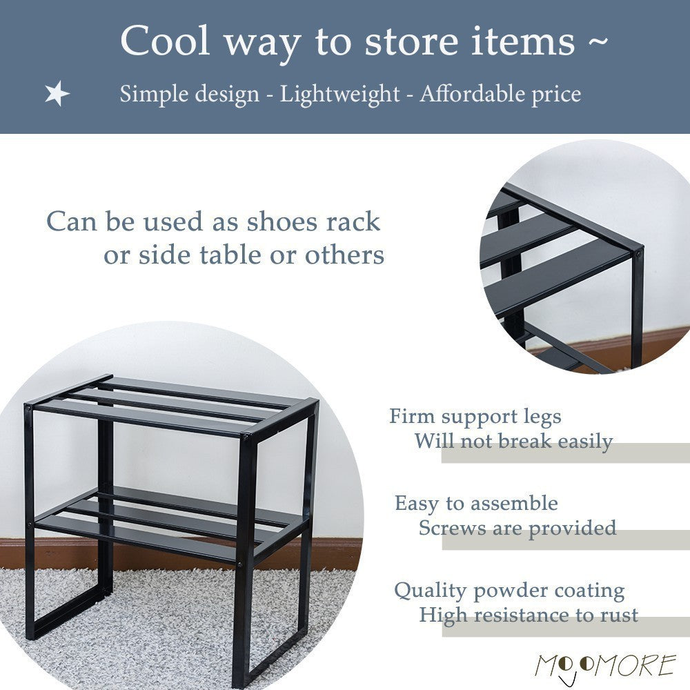MOJOMORE 2 Layer Multipurpose Storage Organizer Rack