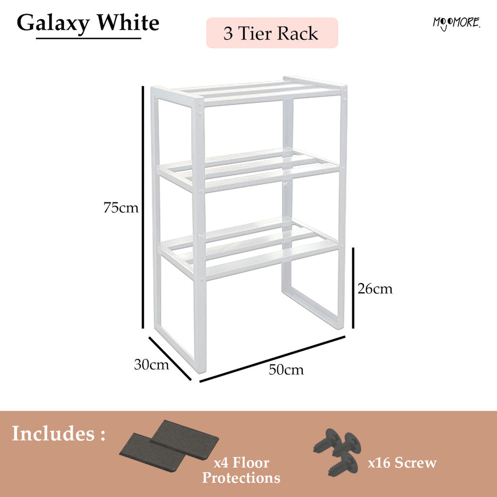MOJOMORE 2 Layer Multipurpose Storage Organizer Rack