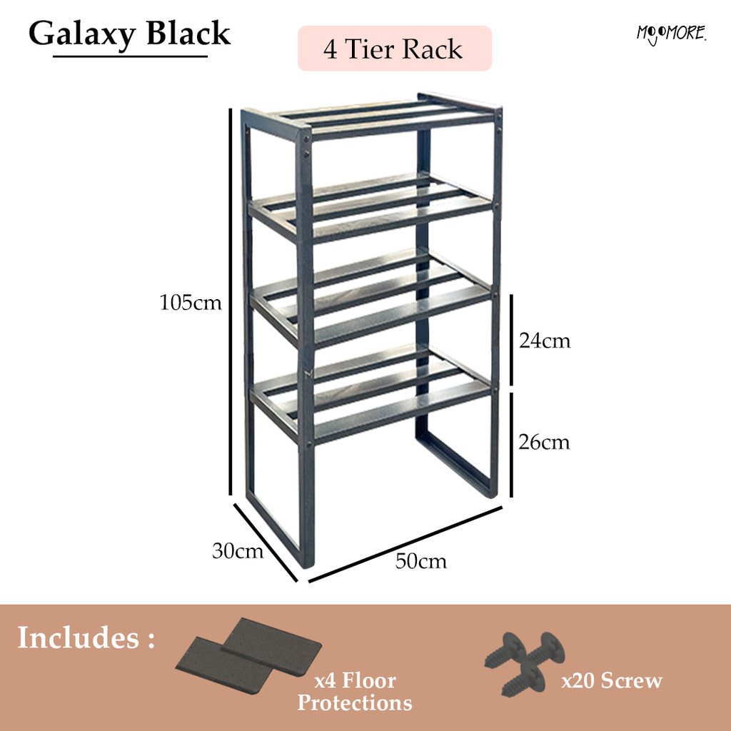 MOJOMORE 2 Layer Multipurpose Storage Organizer Rack