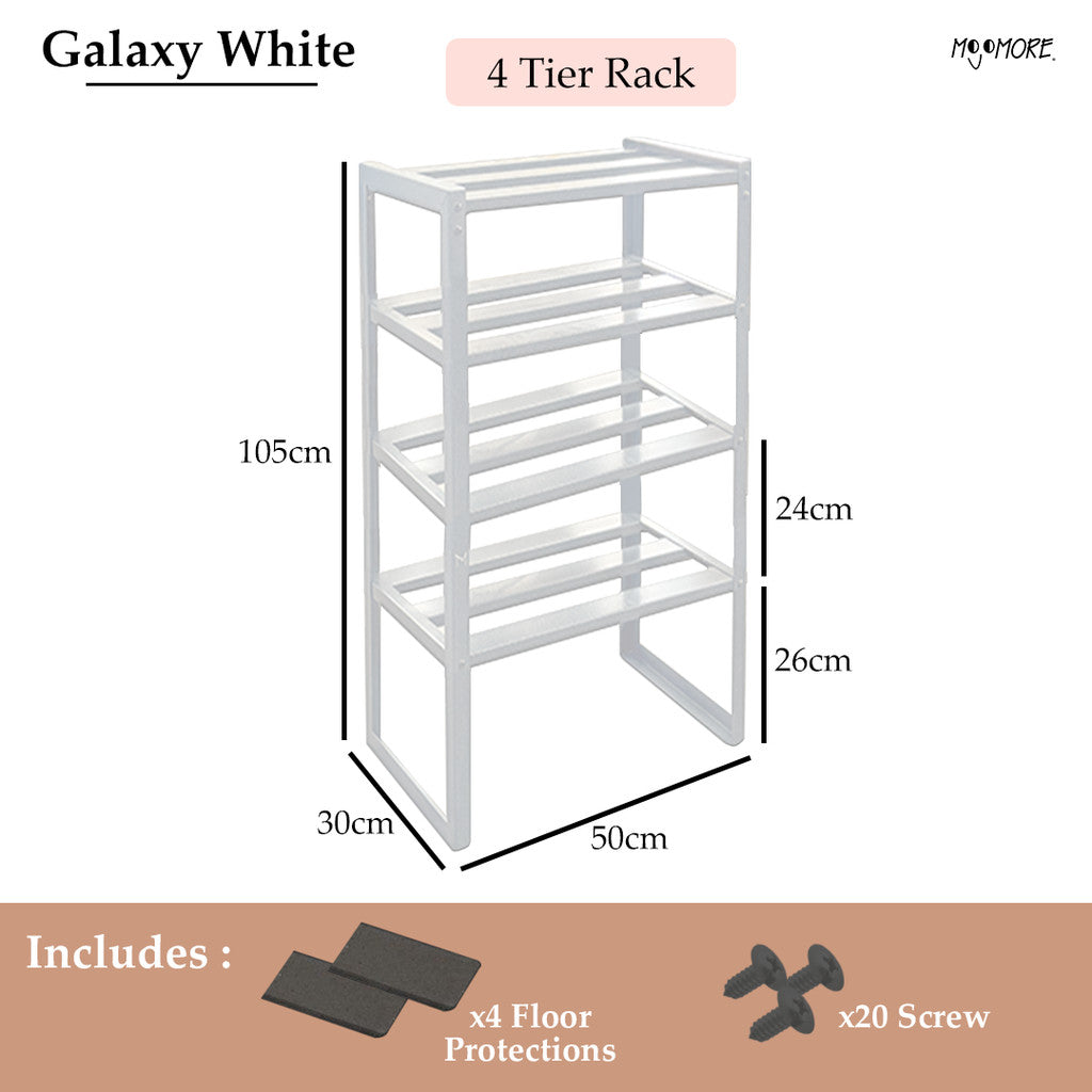 MOJOMORE 2 Layer Multipurpose Storage Organizer Rack