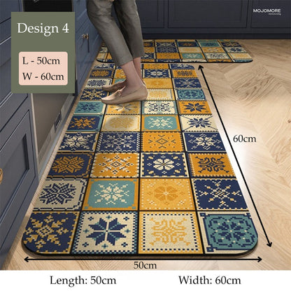 MOJOMORE 30x40/40x60/50x60 Anti Slip Kitchen Absorbent Mat Drying Pad Table Sink Dining Alas Pinggan Mej