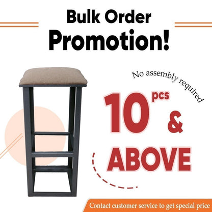MOJOMORE 70CM Metal High Bar Stool Backrest Footstool Kerusi Makan Besi Tinggi Cafe Dining Chair 高脚椅