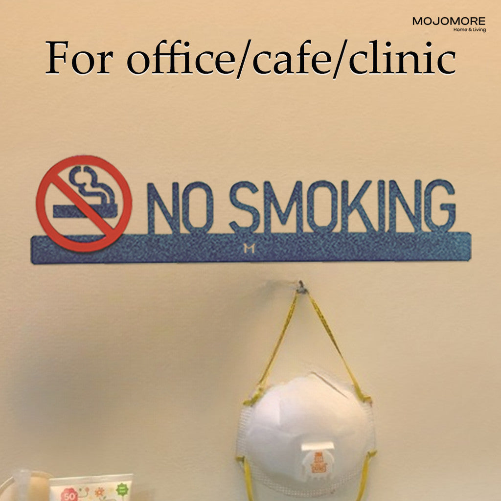 MOJOMORE Modern 3D Acrylic Signage- No Smoking Signage Custom Acrylic Signage