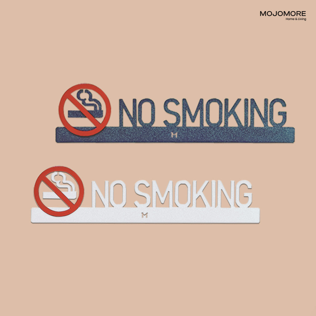 MOJOMORE Modern 3D Acrylic Signage- No Smoking Signage Custom Acrylic Signage