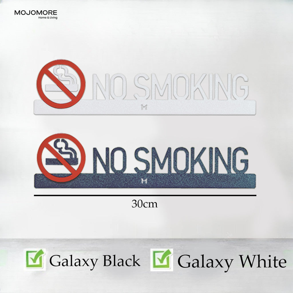 MOJOMORE Modern 3D Acrylic Signage- No Smoking Signage Custom Acrylic Signage