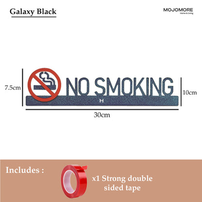 MOJOMORE Modern 3D Acrylic Signage- No Smoking Signage Custom Acrylic Signage
