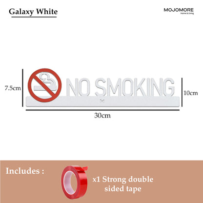 MOJOMORE Modern 3D Acrylic Signage- No Smoking Signage Custom Acrylic Signage