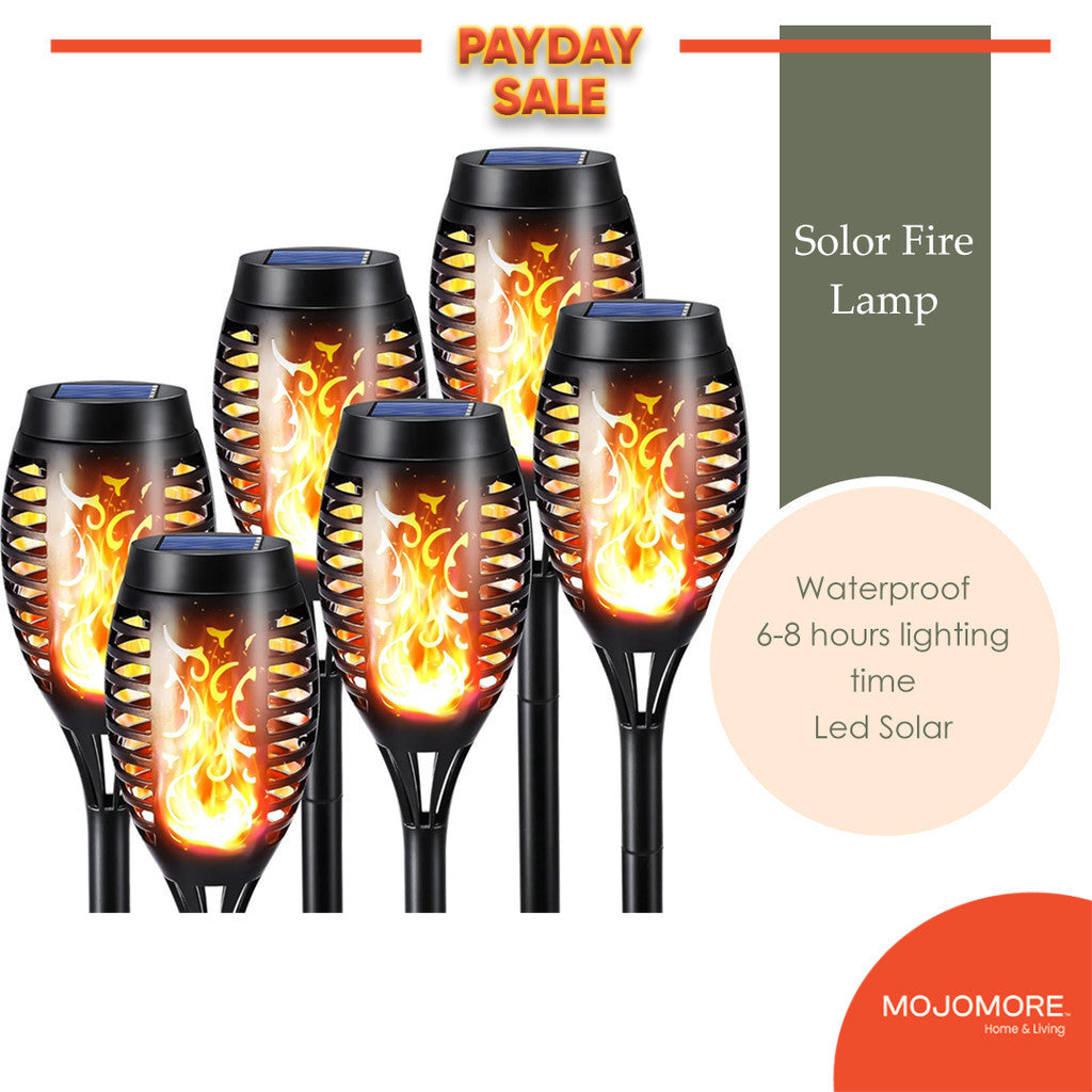 MOJOMORE Solar LED Lampu Halaman Deco Waterproof Pathway Light Outdoor Garden Lantern Powered Plug Yard Lawn Lamp 太阳能花园灯