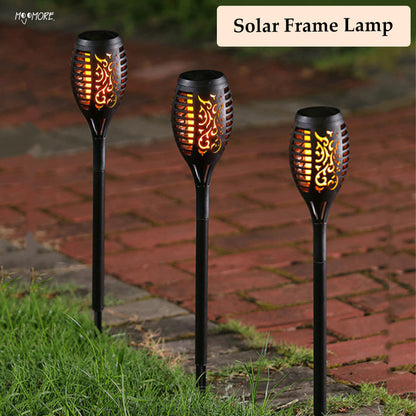 MOJOMORE Solar LED Lampu Halaman Deco Waterproof Pathway Light Outdoor Garden Lantern Powered Plug Yard Lawn Lamp 太阳能花园灯