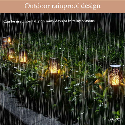 MOJOMORE Solar LED Lampu Halaman Deco Waterproof Pathway Light Outdoor Garden Lantern Powered Plug Yard Lawn Lamp 太阳能花园灯