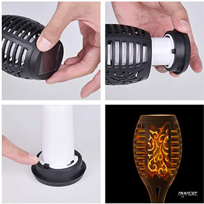 MOJOMORE Solar LED Lampu Halaman Deco Waterproof Pathway Light Outdoor Garden Lantern Powered Plug Yard Lawn Lamp 太阳能花园灯