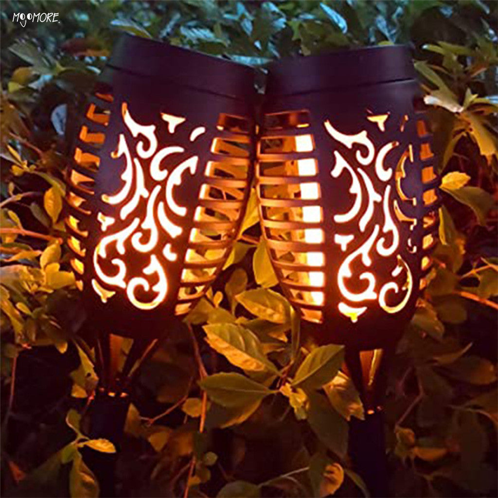 MOJOMORE Solar LED Lampu Halaman Deco Waterproof Pathway Light Outdoor Garden Lantern Powered Plug Yard Lawn Lamp 太阳能花园灯