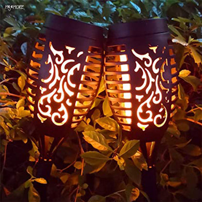 MOJOMORE Solar LED Lampu Halaman Deco Waterproof Pathway Light Outdoor Garden Lantern Powered Plug Yard Lawn Lamp 太阳能花园灯