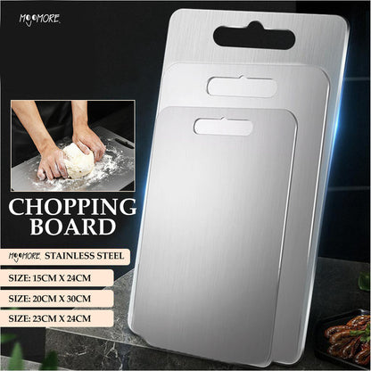 MOJOMORE SS316 Grade Stainless Steel Heavy Duty Cutting Board Chopping Board for Home Kitchen