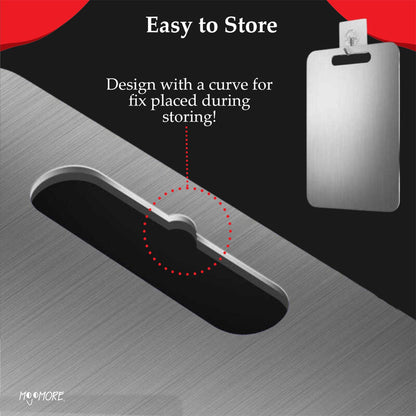 MOJOMORE SS316 Grade Stainless Steel Heavy Duty Cutting Board Chopping Board for Home Kitchen