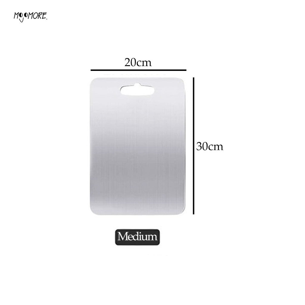 MOJOMORE SS316 Grade Stainless Steel Heavy Duty Cutting Board Chopping Board for Home Kitchen