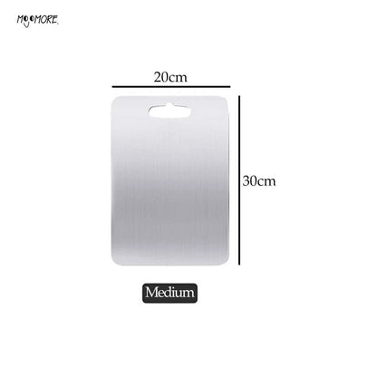 MOJOMORE SS316 Grade Stainless Steel Heavy Duty Cutting Board Chopping Board for Home Kitchen