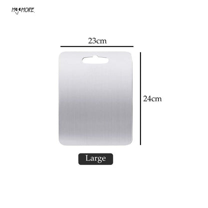 MOJOMORE SS316 Grade Stainless Steel Heavy Duty Cutting Board Chopping Board for Home Kitchen